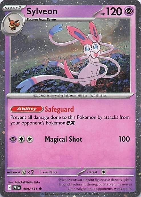 Prismatic Evolutions Sylveon [Cosmos-Holo] Pokémon card